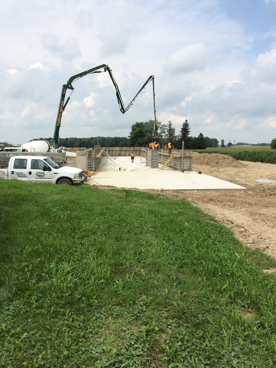 Walls for the corn bunk today