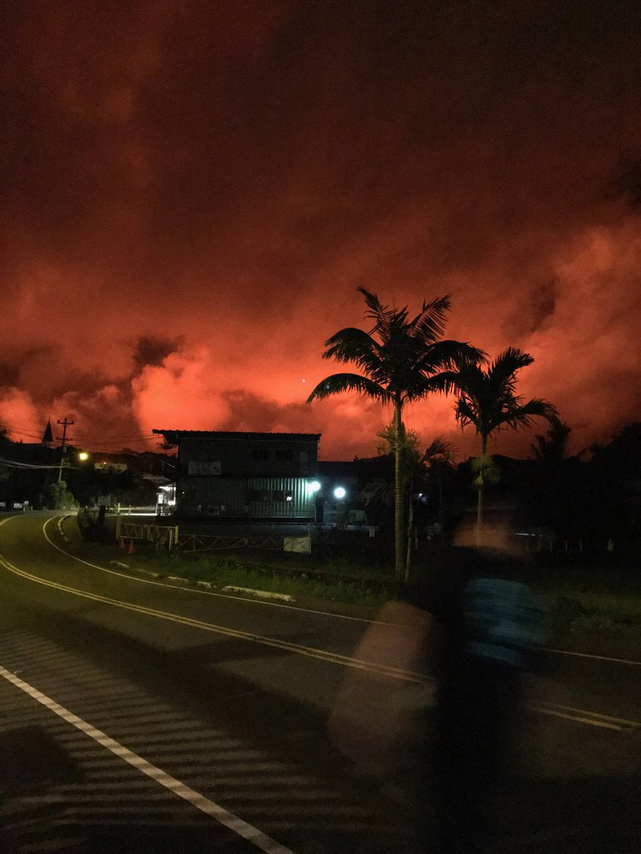 Dinner and a show in Pahoa, Hi last night. I feel sorry for everyone who has been displaced by Madam Pele’s recent activity.