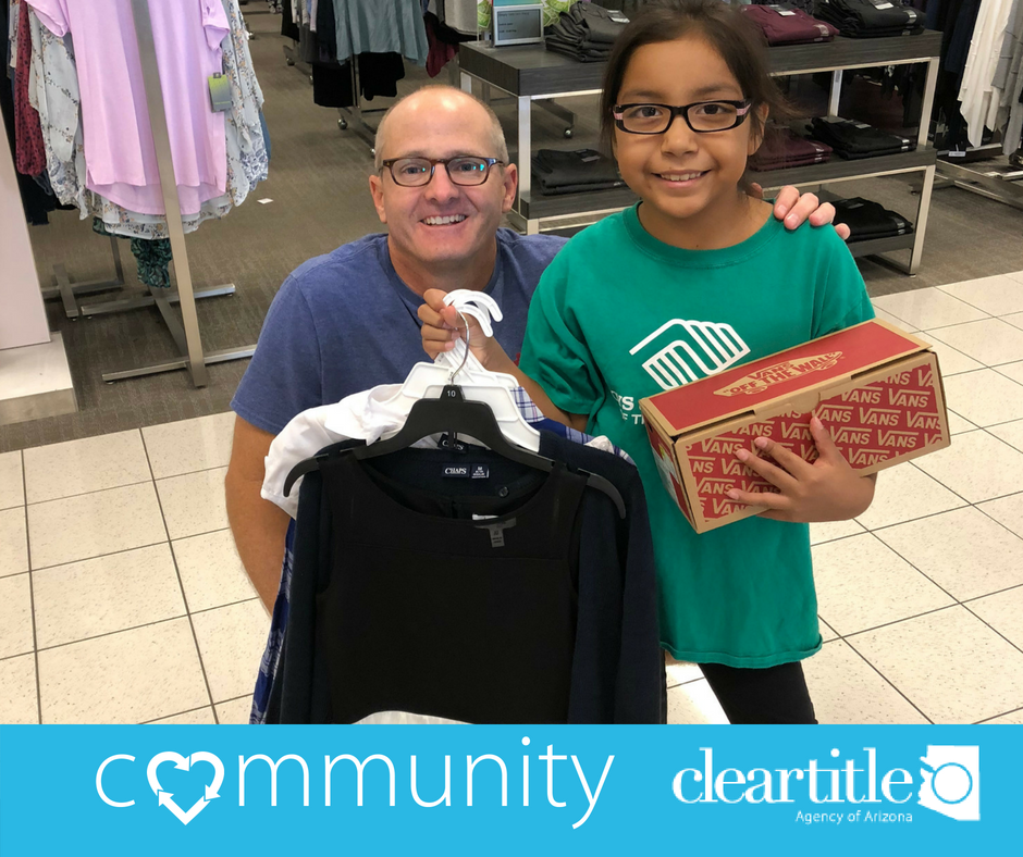 ClearTitleAZ's tweet photo. Clear Title participated in the Boys &amp; Girls Clubs of the East Valley Back to School Shopping Spree serving approximately 500 East Valley youth providing each child with $125 plus a 20% discount from Kohl’s and a little love from Clear Title  for their back to school needs. https://t.co/tHp5a7jq7J