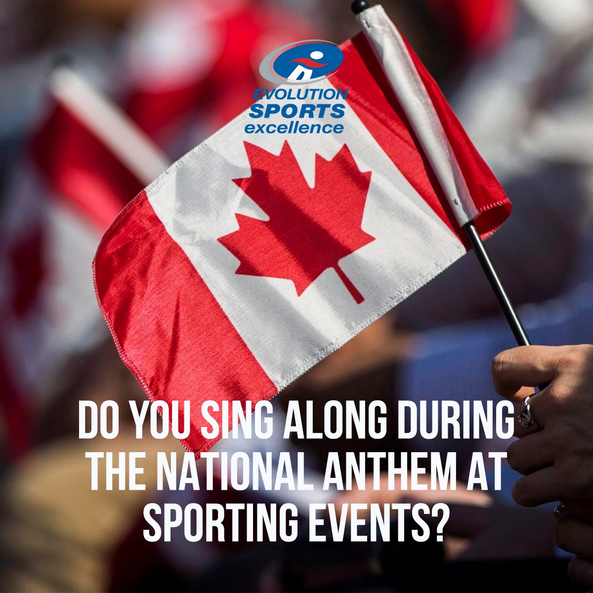 Do you sing along to the National Anthem at sporting events? 

#evolutionsportsexcellence #sportsexcellence #leduc #leducsports #yeg #yegsports #sports #sportingevents #canada #ohcanada #nationalanthem #talkthursday