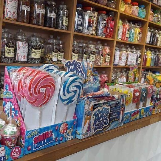 Gaffaccinos's tweet photo. full stocked Gaffalicious sweets heaven 🍭🍬🍫 https://t.co/Jhtz2kYzUG