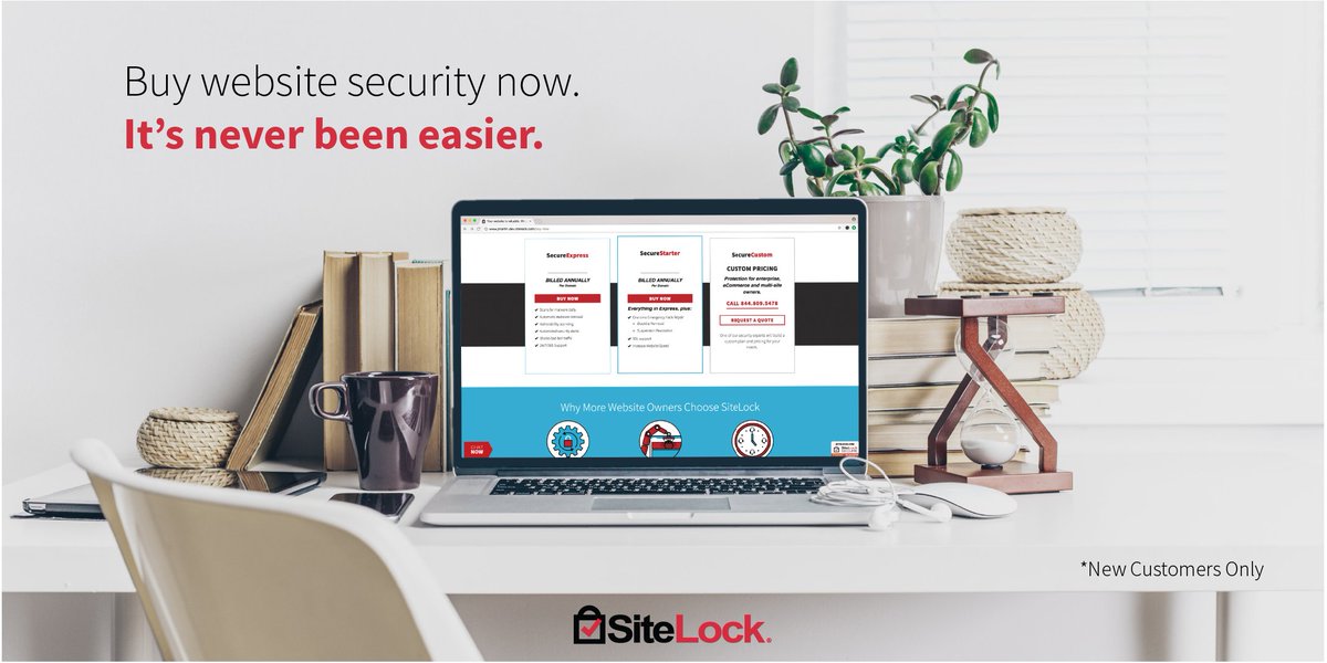 SiteLock's tweet photo. With #BuyOnline new customers can have security at their fingertips! Use code tweetchat25 for 25% off. Good for 7 days only. Visit: https://t.co/hU8DxQFv2s  #SiteLockChat https://t.co/jgZBL8x9RZ