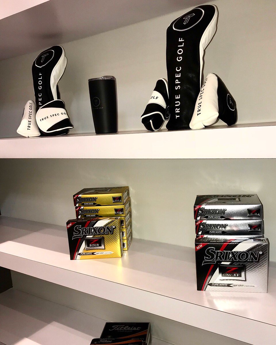TrueSpecGolf's tweet photo. Add some #TrueSpecGolf swag to your bag with our new head covers! 🔥 On sale now at TSG studios nationwide. #AlwaysCustom https://t.co/ytpADVf6hQ