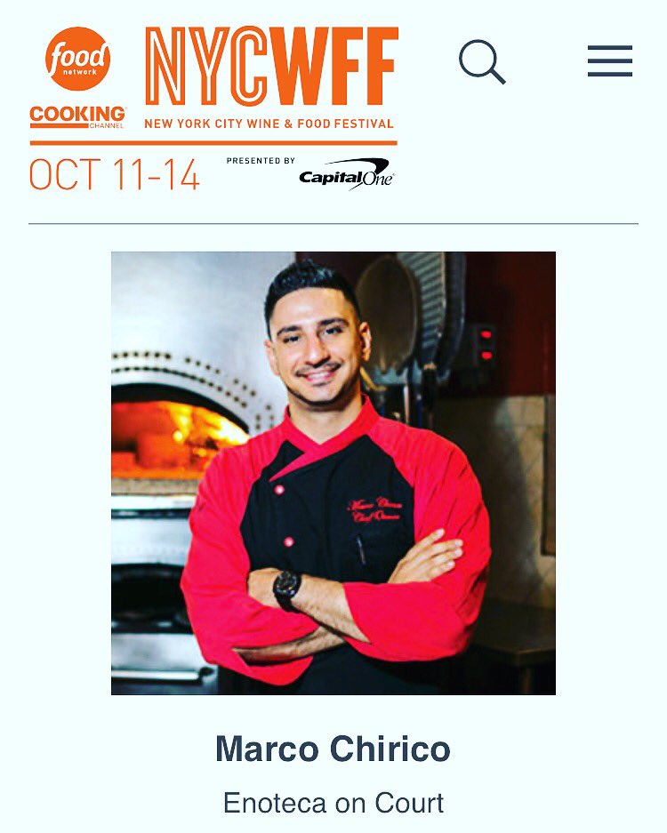 EnotecaOnCourt1's tweet photo. Been Selected to be apart of Food Network's Rooftop Birthday Party hosted by Alton Brown, Giada De Laurentiis, Bobby Flay and Ina Garten So excited and honored @foodnetwork #cheflife #chef #brooklyn #representbrooklyn #thebest #food #foodporn #foodnetwork #foodnetworkstar #nycwff https://t.co/KcltEOtGYS