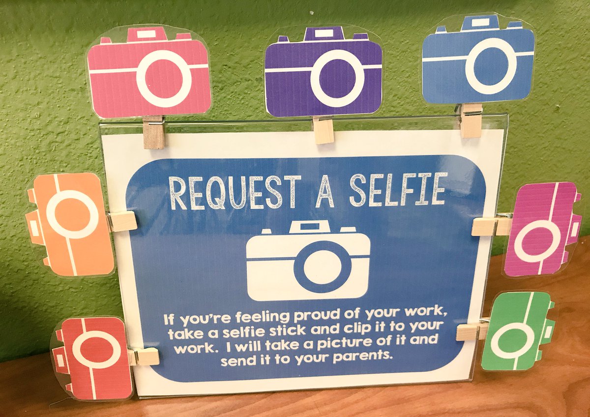 I am so excited to have this in my classroom this year! I adore anything that encourage a strong school to home connection and who can resist proud smiles showing off their hard work? 😍#requestaselfie #teachingisfun #proudstudents #teachfromtheheart