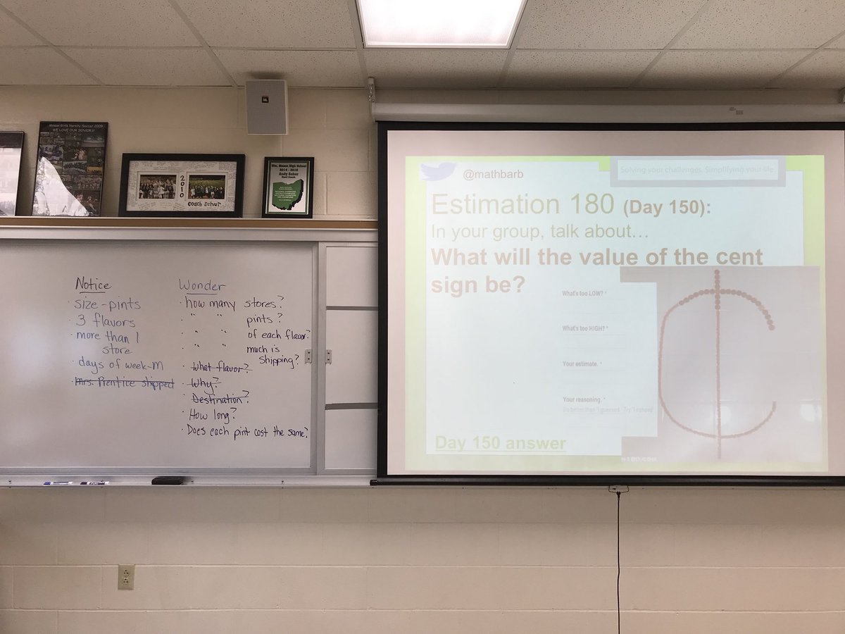 mathbarb's tweet image. Participants enjoyed #numberlesswordproblems thanks to @bstockus! And thanks to @mr_stadel for @Estimation180 &amp;amp; clothesline math. Many pics of double fraction number line! #HA2018