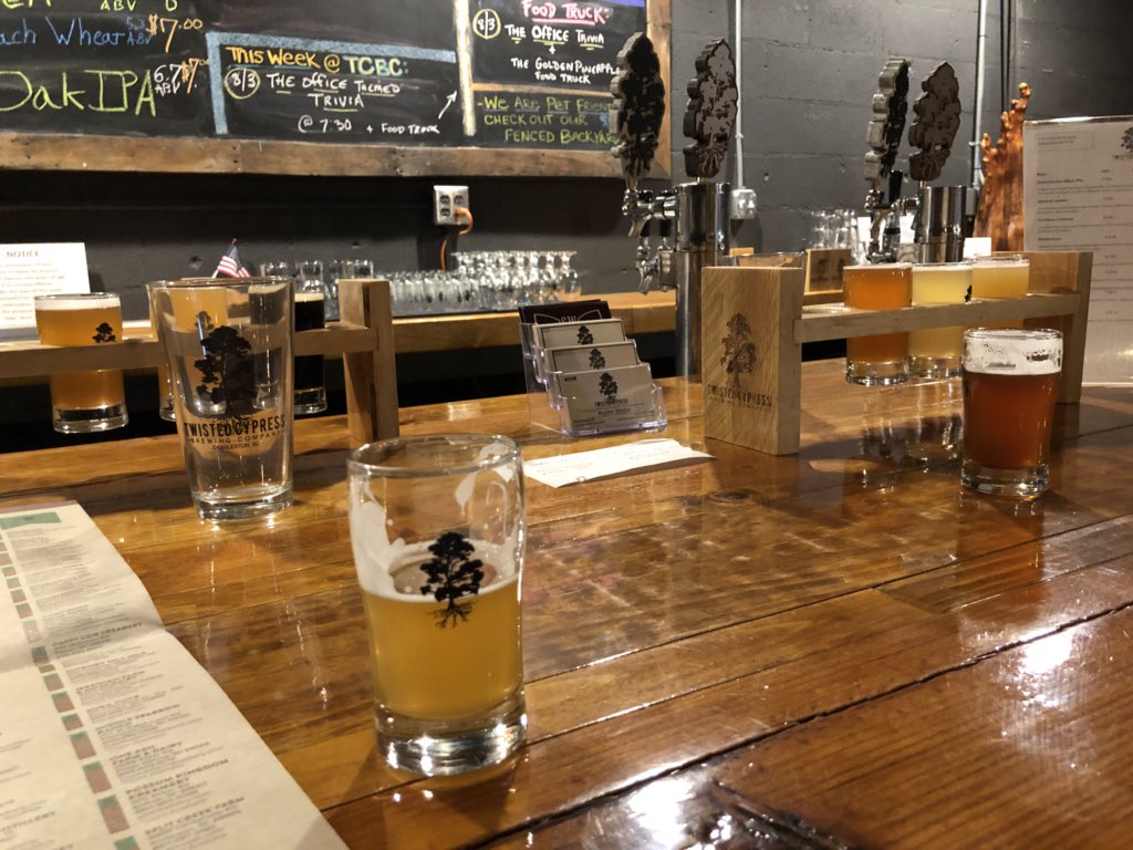 heathcummingssr's tweet photo. Stop 13 (&amp; final Charleston Brewery) @TwistedCypress the Dark Harbor Black IPA is out of this world. https://t.co/bdKDGaM0Bq