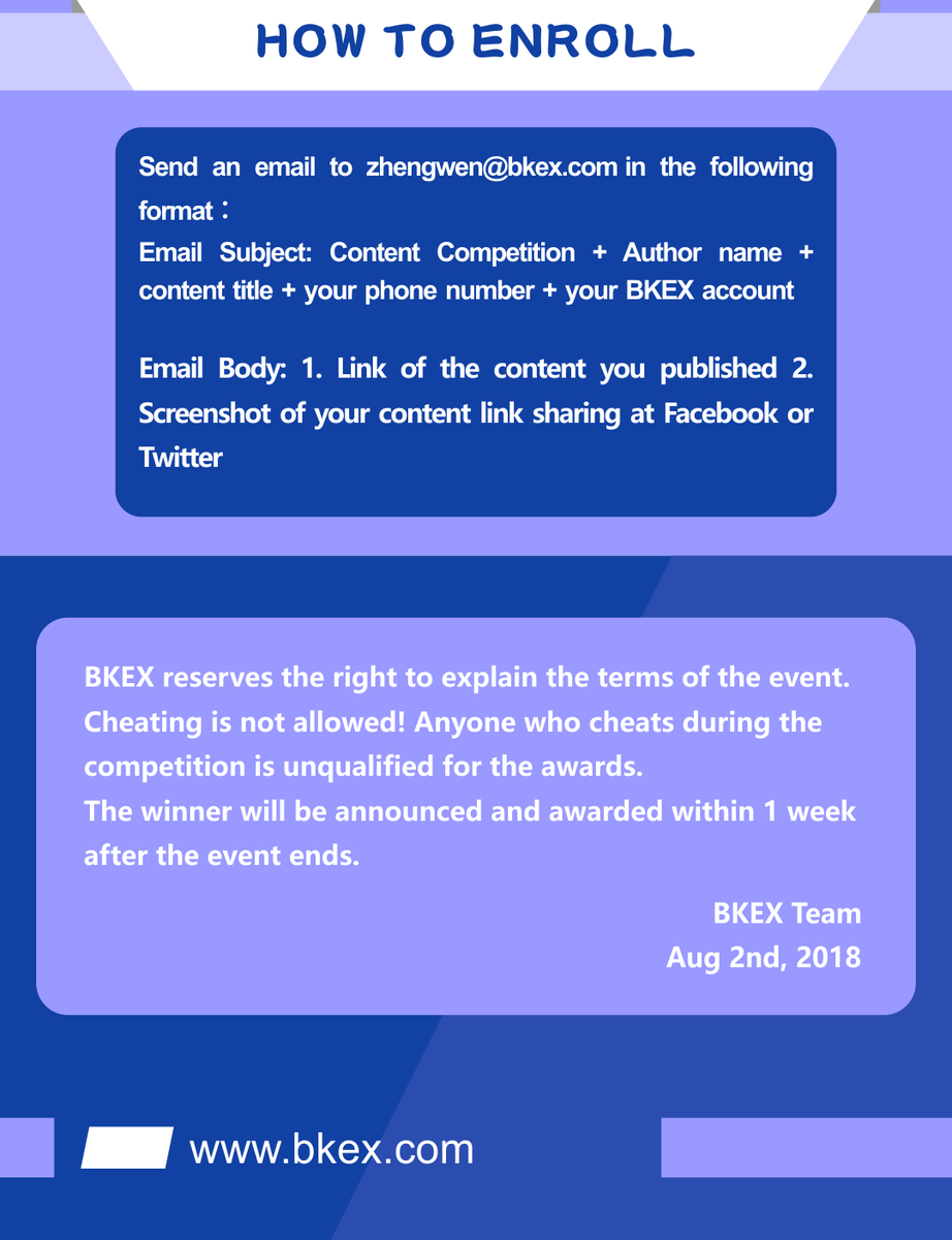 BKEXGlobal's tweet photo. 🌸🌸🌸The First BKEX Content Competition 12:00pm Aug 2nd - 12:00PM Aug 15th🌸🌸🌸

 Dear BKEX Users, 

We are happy to inform that BKEX is going to launch the First BKEX Content Competition to express our deep gratitude to your great support . Please don’t hesitate to join it. https://t.co/swPSuQDOjU
