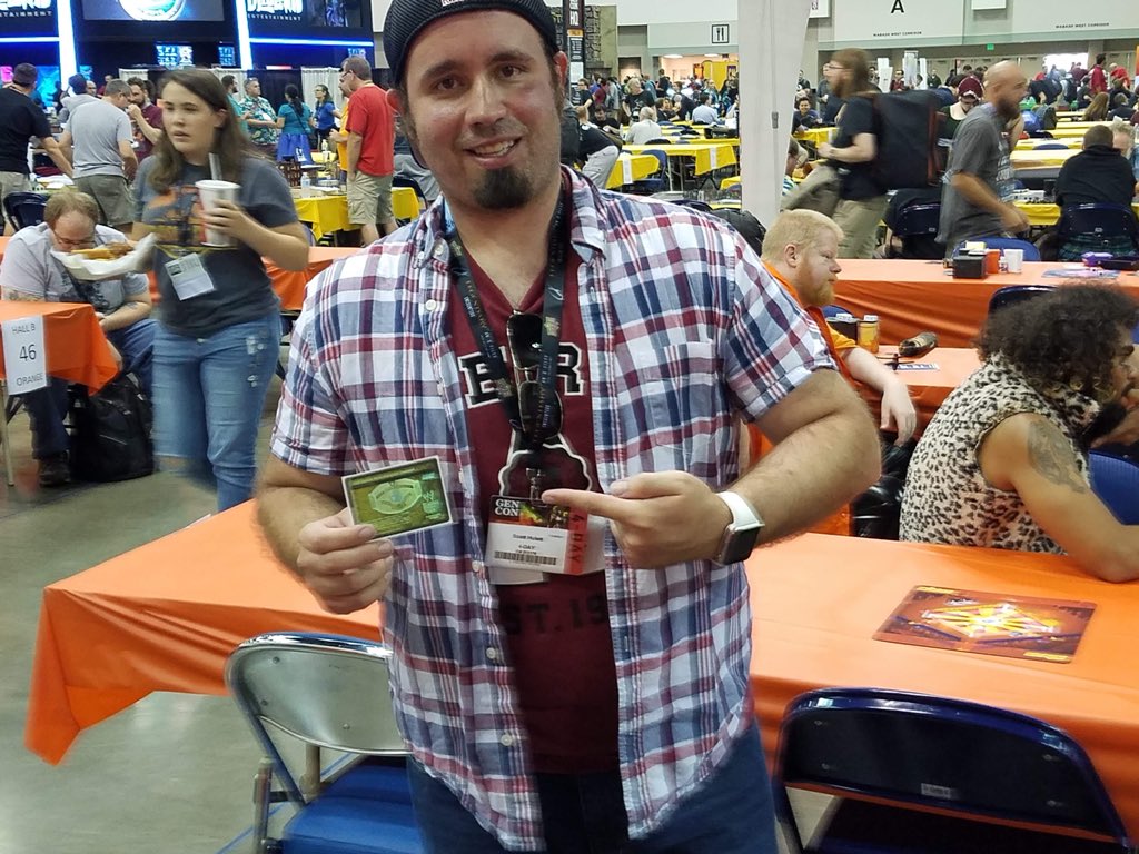 VelaCards's tweet photo. Winner of Thursday’s #Virtual All Access #RawDeal side tournament: Scott Hulett (@scottystorm)! Congratulations, sir. @Gen_Con #ccg #gaming #VelaCards #wrestling #collectiblecardgame https://t.co/mBwBZM3fWA