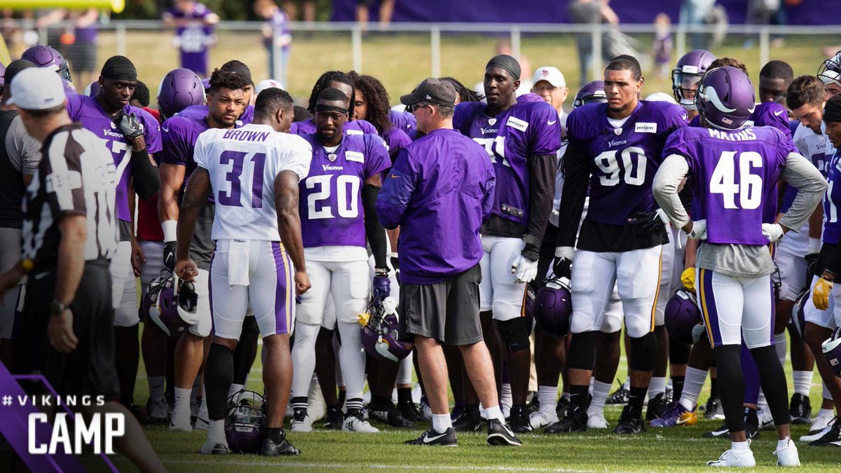 Third downs were an emphasis today at #VikingsCamp.   📰: mnvkn.gs/IGdYDz https://t.co/NDxU7UYoF7
