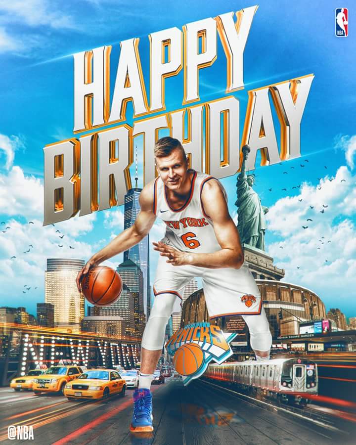 Join us in wishing the Unicorn, Kristaps Porzingis a HAPPY 23rd birthday! 