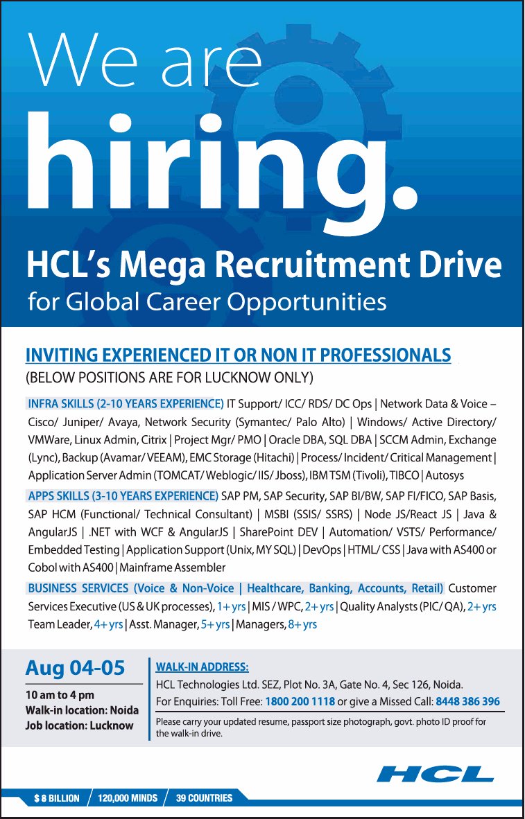 Information &amp; PR, J&amp;K on X: &ldquo;HCL Technologies Ltd announces 