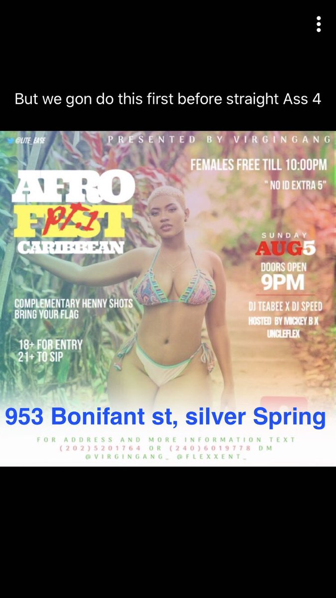 FLEXXENT_'s tweet photo. Sunday August 5  
  
🇹🇹 🇯🇲 Socca vs afrobeat 🇬🇭🇳🇬

Music by @bigteabee &amp; @IAMDJSPEED 

Females free till 10:00 pm 

18+ for entry | 21+ to sip 

Complementary Henny shots 

Bring your flags

For address and more information  DM @VirginGangg _ @FLEXXENT_ https://t.co/rfruSWHkAa