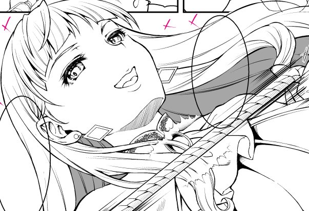 ペン入れ画像から切り抜き。良い感じに描けたかなー。
支援サイトではこのページの全体と別ページの下描き画像を公開していますので良かったら見てみてくださいませ～。
Fantia https://t.co/PXD1isvuJX
pixivFANBOX https://t.co/05ni6KzwBH 