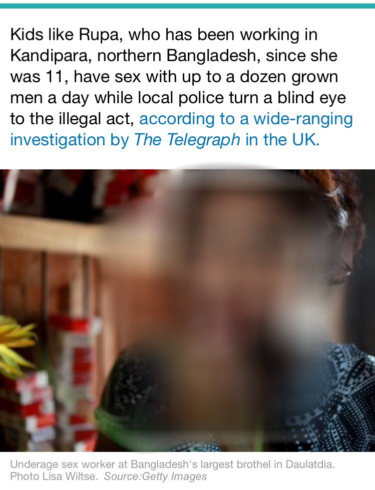 MelLiszewski's tweet image. “Underage sex worker” - no way, this is a victim of child sex trafficking and slavery. This child is being repeatedly raped. Isn’t a photograph of these children in @newscomauHQ yet another violation of children’s rights? news.com.au/lifestyle/real…
