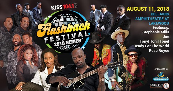 kiss1041fm's tweet photo. #KISS1041's final #FlashbackFestival 2018 show is happening on August 11! Featuring @JoeThomas4real, @PrettyMill1, @RFTWmusic, @TonyToniTone1 and @RoseRoyceHits!π₯
Tickets are on sale now! π¨ https://t.co/D88MYBTR7S
@Ticketmaster #KISSFlashback @MHBAmp #TBT
#sponsored https://t.co/2rE4lcNxnj
