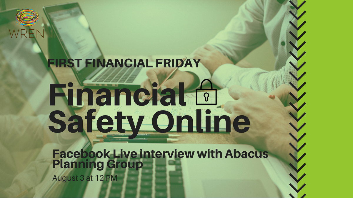 WRENetwork's tweet photo. Did you know that using your bankโs mobile app is safer than using their website on a computer? Abacus Planning Group will be going live with us to discuss financial safety online this #FirstFinancialFriday. Weโll see you then! @GroupAbacus https://t.co/BjRU7Vpwr4