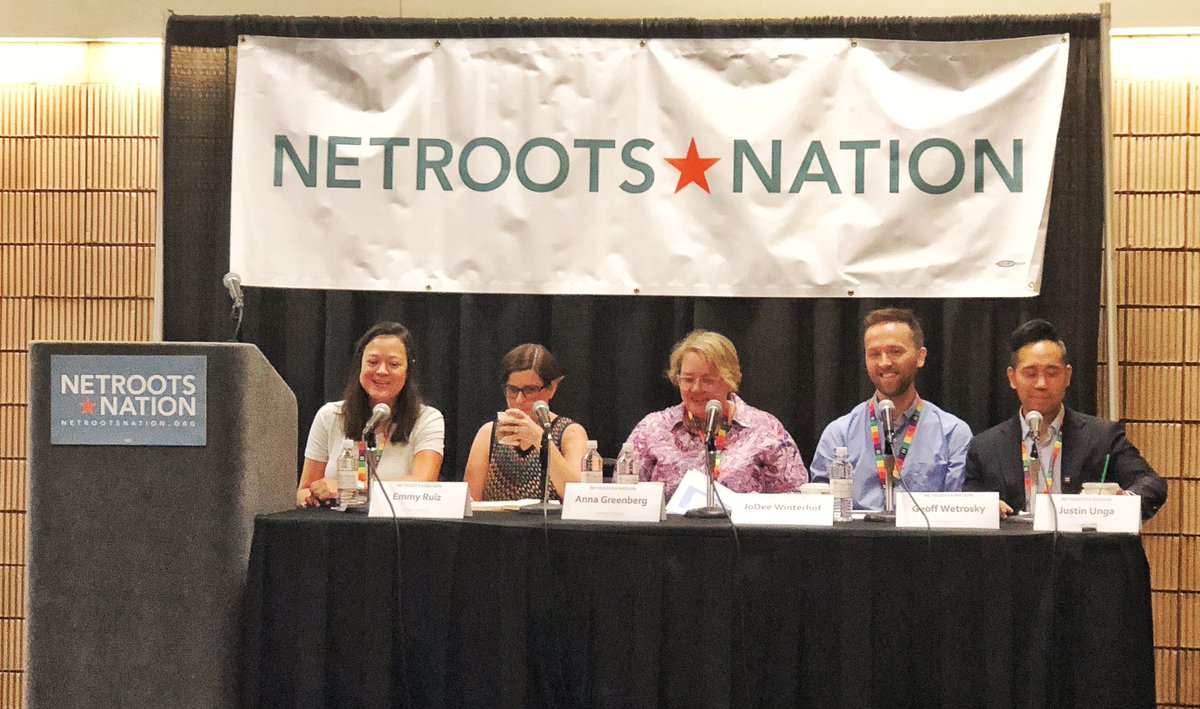 HRC joins panel at Netroots.