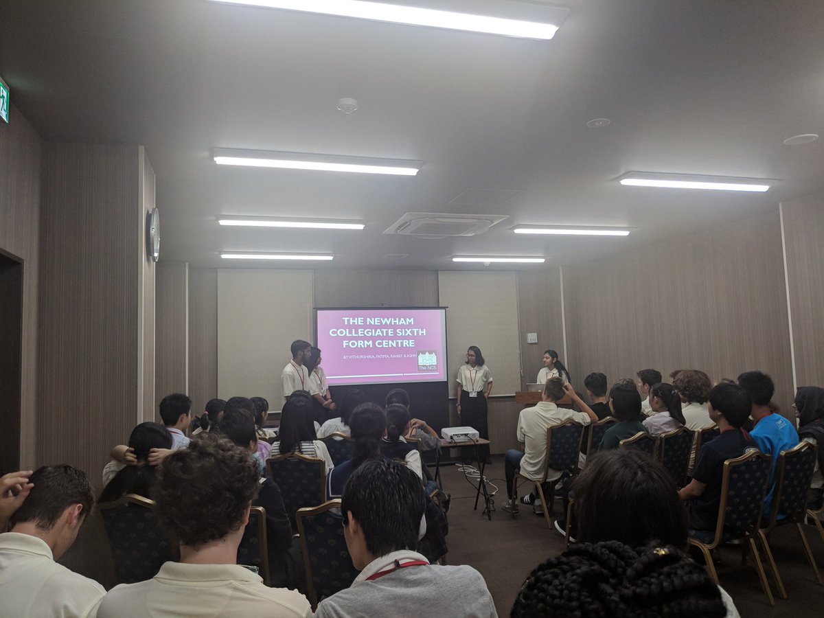 mswooldridge's tweet photo. Day 4 in Japan: The workshops get underway at @TohokuUniPR, home to such inventions as the USB stick and optical fibre. @ncs6th students also get the chance to share what our school is about! https://t.co/uxaJLjvB0R