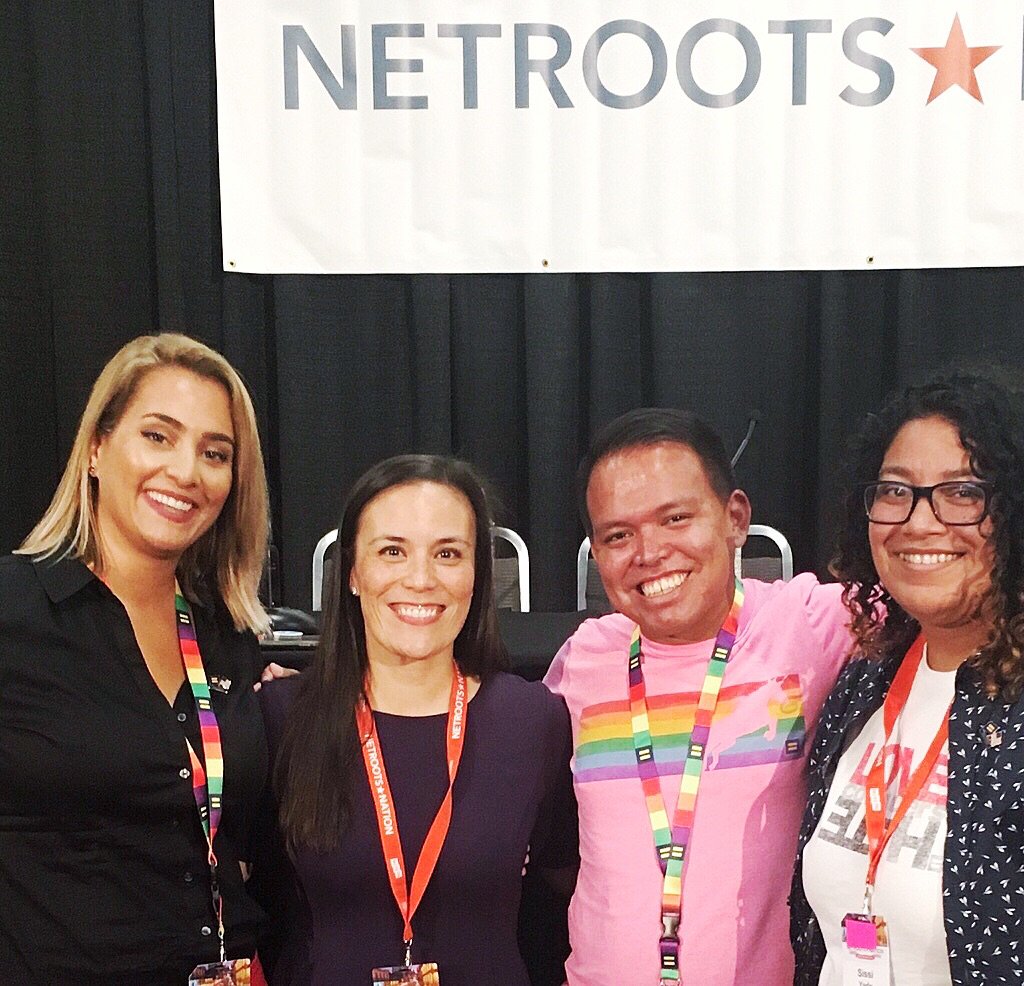 HRC joins panel at Netroots.