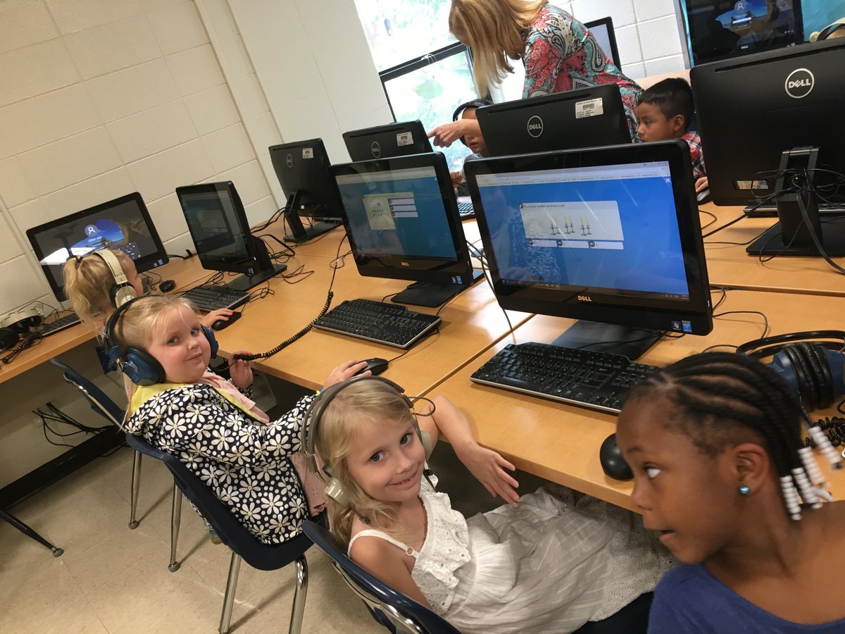 Just the 2nd day of school and our AMAZING Kindergarteners @oges_faa have learned their personal logins and are already into their online math pre-assessments!! We are getting better and faster every year!! <a href="/CherokeeSchools/">Cherokee Co. Schools</a>