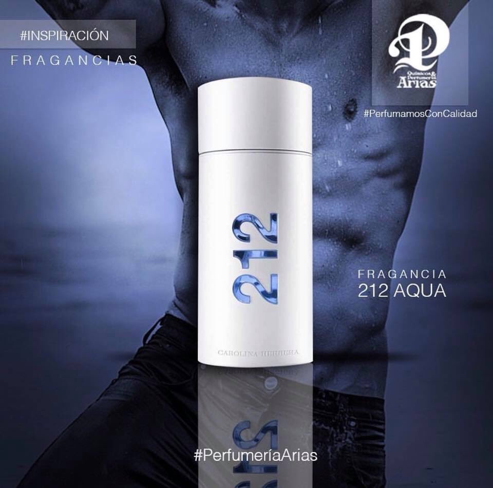 perfumesARIAS's tweet photo. #212AQUA #inspiracion  #fragancia masculina, amaderada acuática.
#arias #perfumeria #hombres #aroma #guayaquil #suiza #MiPerfume https://t.co/ywi3tKcYXW
