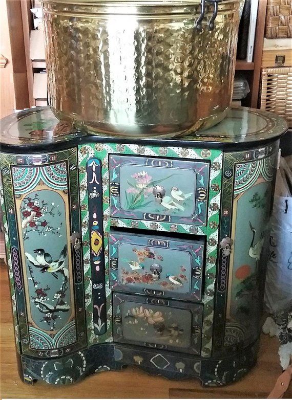 Fieldsofvintage On Twitter Wow Chinese Black Lacquer Desk