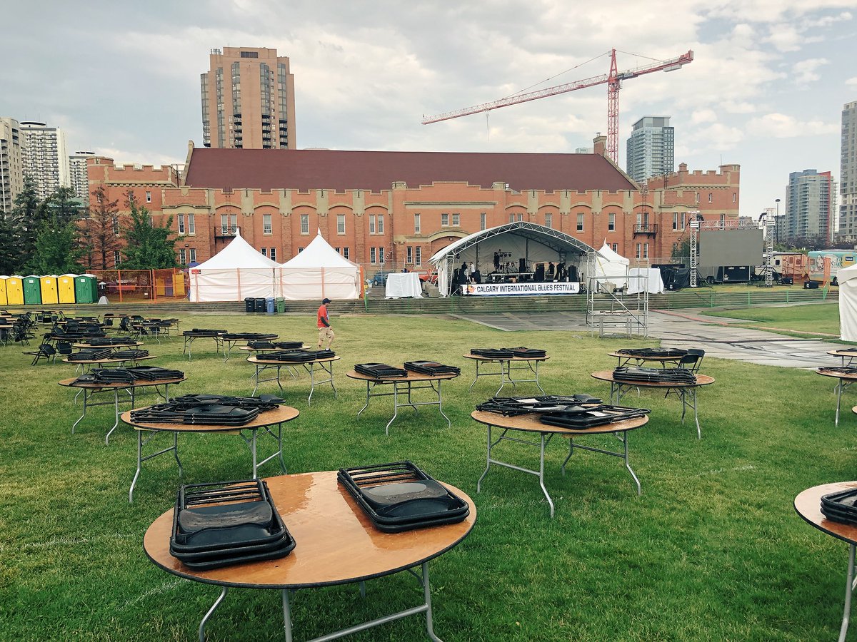 VillageJacks's tweet photo. The calm before the storm. Beers are ready for @calbluesfest at Shaw Millennium! Doors at 4pm! https://t.co/TJ05vEkezC