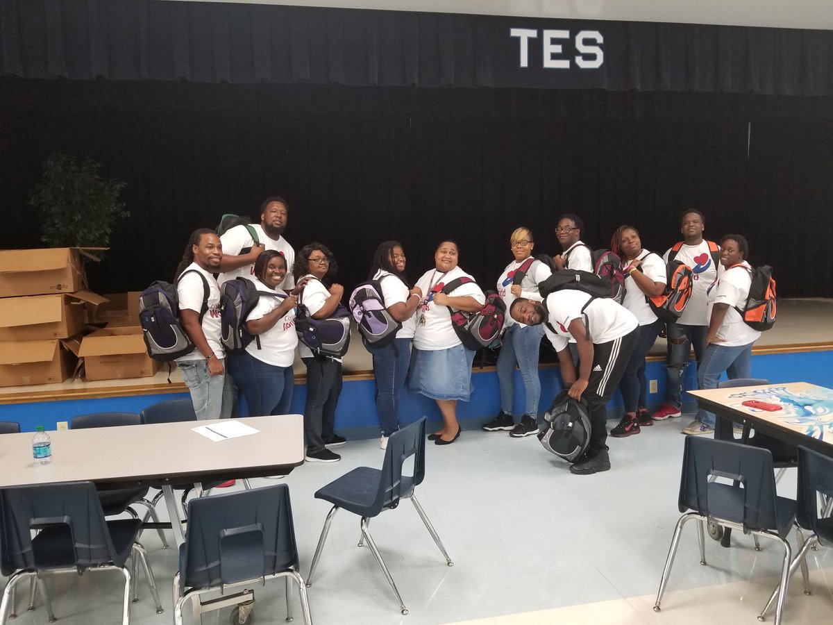 TPAlbanyCCM's tweet photo. On August 1st TP ALBANY partnered with Turner Elementary School and provided 250 bookbags of school supplies to families in need.Proud to be able to give back to a school that I attended as a kid. #COTW https://t.co/CGlPBfbCKm