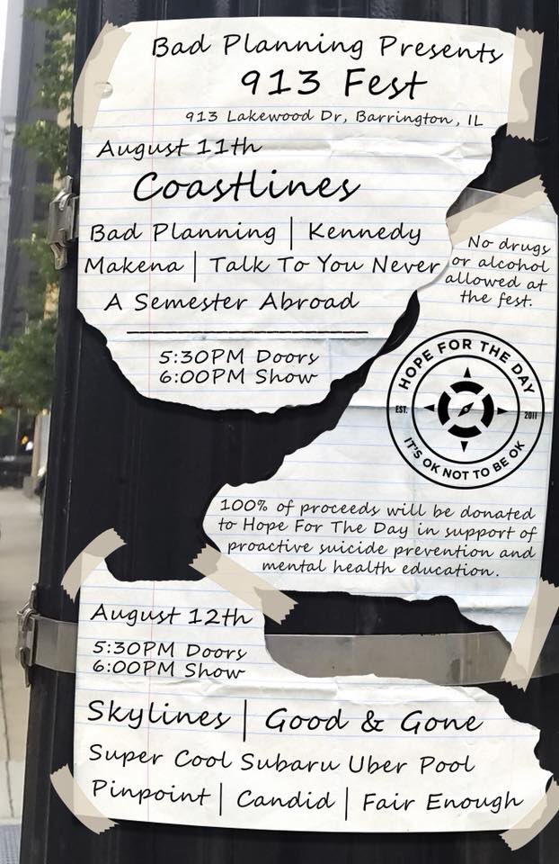 Friendly reminder that this is happening SOON! 
My friend <a href="/crook_alex/">Alex crook</a> organized this awesome fest and I designed the flyer. 💫
It’s FREE (with donations being accepted for <a href="/HopeForTheDay/">Hope For The Day</a>) and there are a bunch of talented artists performing, so come hang out!