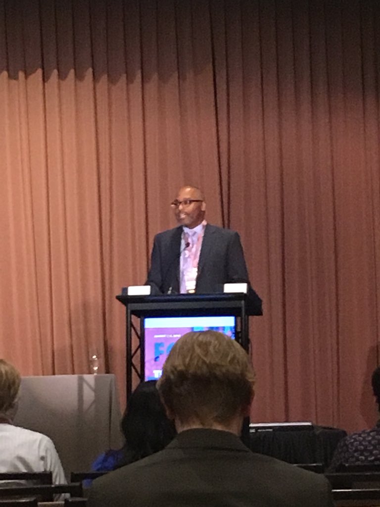 shmefferd's tweet photo. ATHE @TheatreHigherEd President @HarveyYoungBU President’s address on #allyship, encouraging each of us to cultivate community through engagement, sharing stories, & gratitude...& hashtags. Would love if ATHE could make his address available online. #atheboston2018 #dothegoodwork https://t.co/Ivecz5oA3E