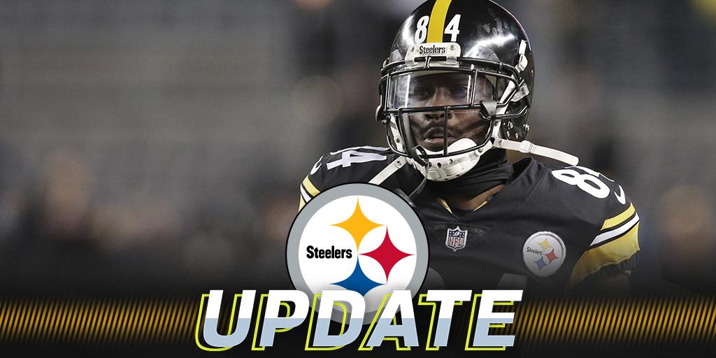 NFL's tweet photo. Antonio Brown day to day with undisclosed injury: https://t.co/t1SZwI7hy5 https://t.co/42tdNvE163