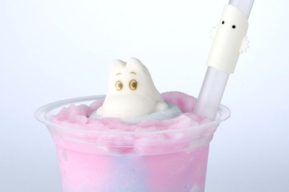[明日発売] 「ムーミンマシュマロ ユニコーンフローズン」もちもち食感“ニョロニョロのたね”入りドリンク - fashion-press.net/news/41675