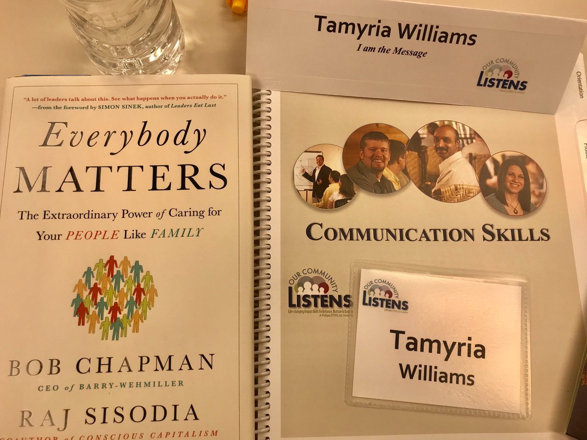 iam_tammyw's tweet photo. Hands DOWN, “Our Community Listens” was one of THE best & most intense😅, communication/professional development trainings I’ve attended!
#LeadershipDevelopment
#IAMtheMessage @everyonematters https://t.co/PrKSVvI5jf
