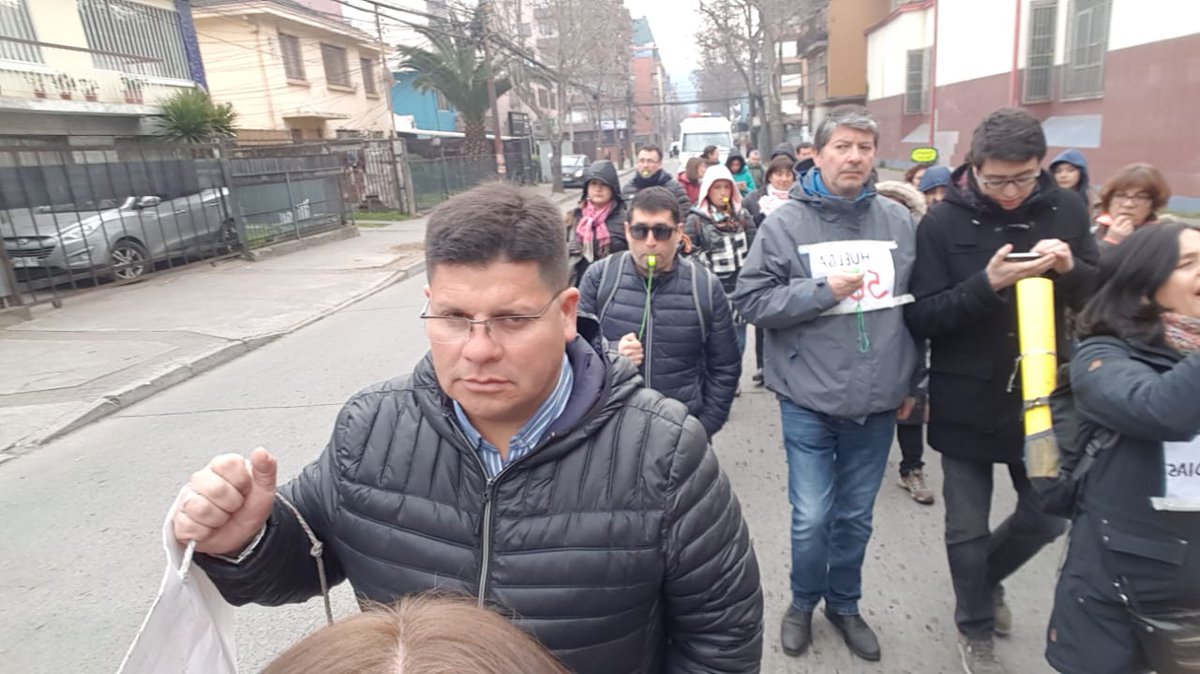 SindicatoNMV's tweet photo. Imágenes de la jornada de hoy día 56 de nuestra #HuelgaNMV Hoy nuevamente marchamos por las calles de Concepción https://t.co/CCsNpoitAh