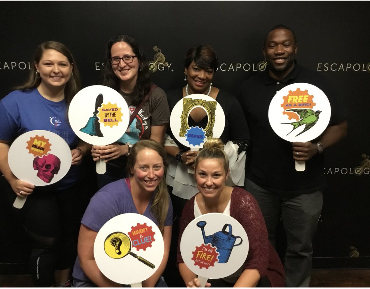 We made it with 19 minutes to spare <a href="/EscapologyCola/">Escapology Escape Rooms Columbia</a> with some of the best <a href="/NSECrickets/">NSE Crickets</a> teammates! It’s going to be a great school year! <a href="/MraRadams/">Rashad Adams</a> <a href="/MsThompsonNSE/">Katy Thompson</a> @robinsonclass1