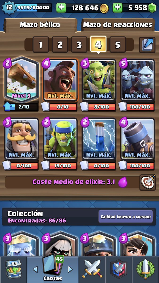 Se vende cuenta por problemas personales con urgencia. Más fotos por DM. Se agradecen los RT colegas <a href="/HammerfallTeam/">Hammerfall™</a> <a href="/MirmidonesC/">Mirmidones</a> <a href="/ComunidadCrCh/">Comunidad Chilena de CR</a> <a href="/templariostm/">TEMPLARIOS™</a> @LeaderDeus <a href="/JoseBrayanCR/">Jose Brayan</a>