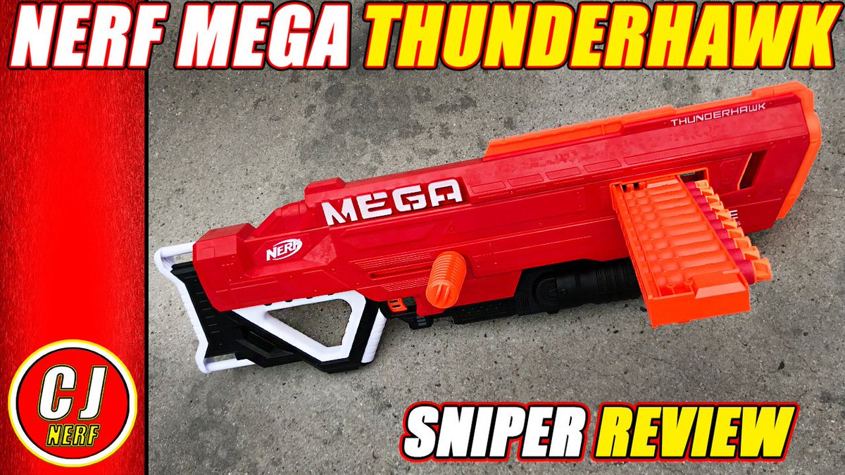 CjNerf's tweet photo. Be the first to check out my latest NEW Nerf release The #nerfMegathunderhawk This extendable sniper is awesome ! Click here for the video - https://t.co/Mo30xaVq5m

#nerfnation #nerf #nerfmega #nerfthunderhawk https://t.co/ljCUgIqwf7