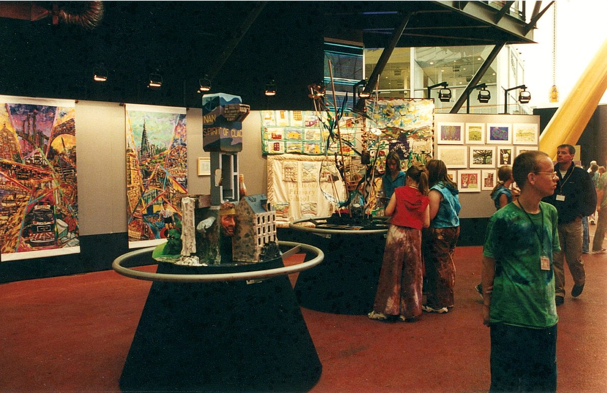 Next was Our Town Stage, one of the more favorably reviewed zones of the dome by guests. This stage and exhibition area featured performances, art, writing, etc. by children from every local education authority across the UK, featuring what they liked best about their hometown.