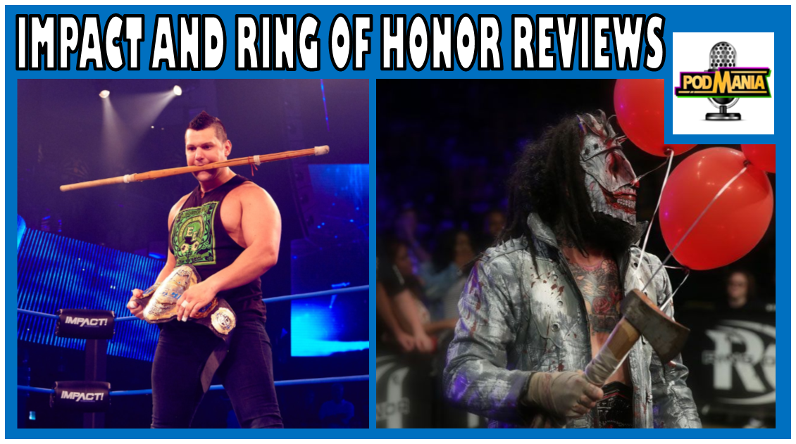 PodmaniaLucha's tweet photo. *NEW PODCAST ALERT*
@REALRobGoodwin & @drummerjaxon review #WatchROH and #ImpactWrestling this week!
Check out the latest episode;
iTunes - https://t.co/wH91NCwXLk
Castbox - https://t.co/bIo8wjJbah
#podernfamily #wrestlecasts #wrestling #podgenie #podcasts #IMPACTonPop https://t.co/0GoScIQrzI
