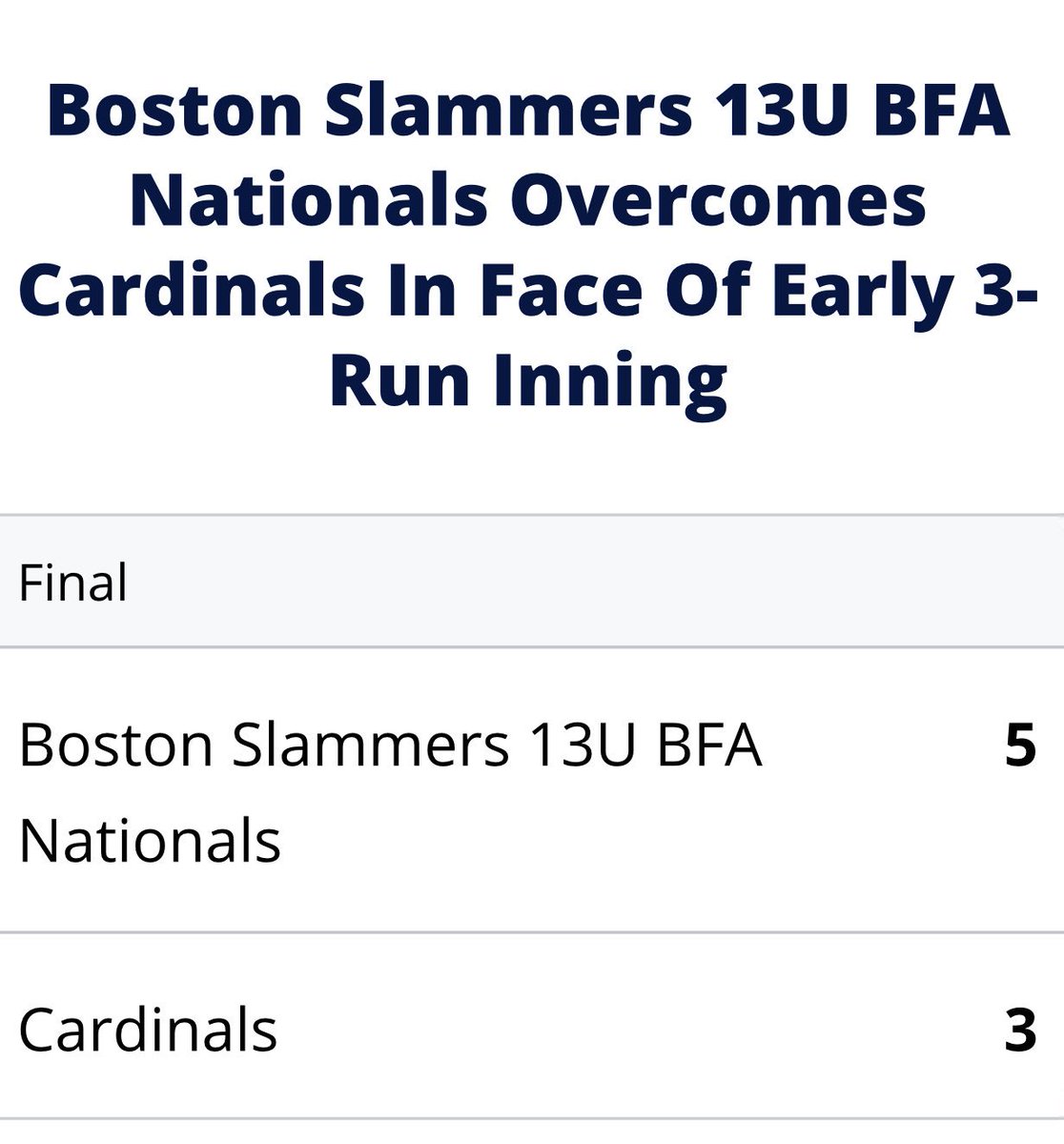 Boston Slammers tweet media