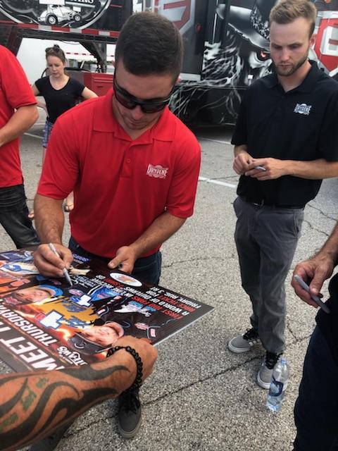 TeamDrydene's tweet image. 💥Awesome to have @sharkracingWoO teammates @LSchuchart1s and @JacobAllen1a together with the legend @KenSchrader! ⚡️What a group... #goteamdrydene Good Luck tomorrow at @I55Raceway