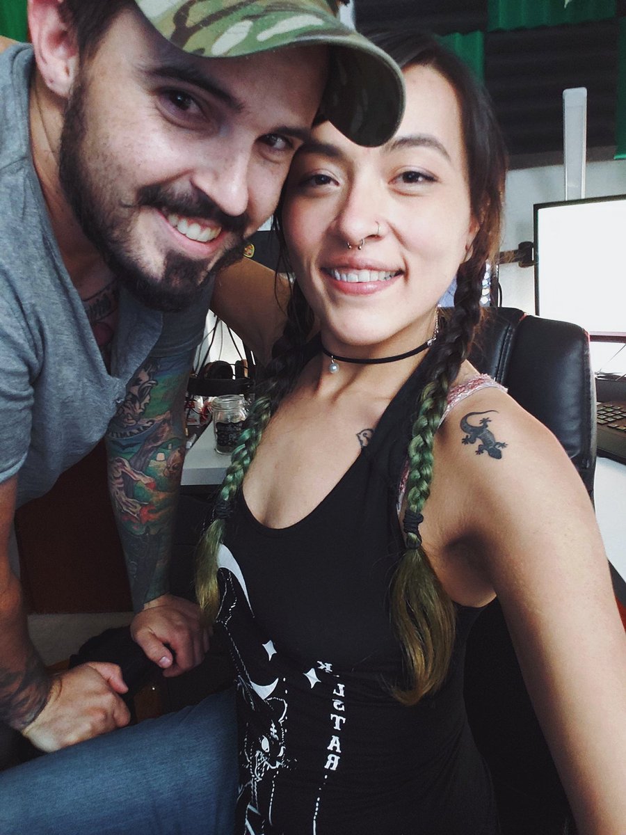 SciopthcHero's tweet photo. Look at us and how awesome we are! Oh and go watch our streams https://t.co/OrYS13YQuT and https://t.co/qRp7opodJB I'll be going live here in a little bit. Shooting at whatever crosses my path. #twitch #streamer #streamcouple #streamteam #vetstream #imissmybeard #goinglivesoon https://t.co/2kt6o1S8xK