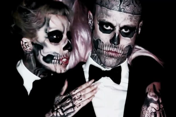 jumayhe's tweet photo. Rick Genest, the Zombie Boy on the Lady Gaga's "Born This Way" music video was found dead, at 32. 😢😭
#RestInPeaceZombieBoy https://t.co/6mKlUSpTjC