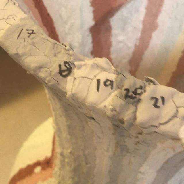 KateMaloneTweet's tweet photo. Keeping careful Glaze records in case bits fall or are knocked off during loading the kiln ....and to be able to see what’s what after the firing. Every pot has a glaze sketch and notes. You never know when you’ll need to refer back to #methdology #glazingpottery #keepingn… https://t.co/02YP2qIf1o