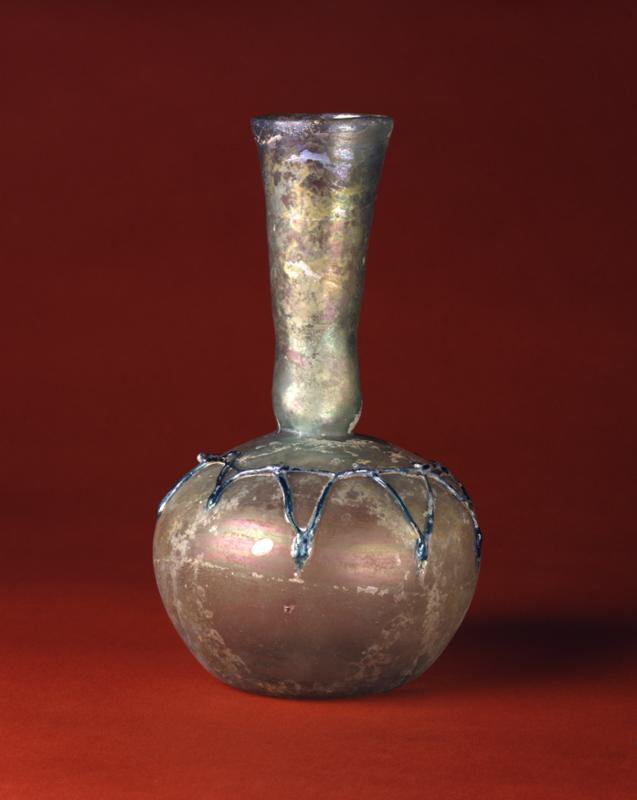 pennmuseum's tweet photo. About two millennia ago, blown glass quickly went from being a new invention to a common commodity in Roman households. Learn more about Roman glass and see more examples in our collection: https://t.co/UfU6Y8z8sY #DigThePast https://t.co/h2fByCGMaW