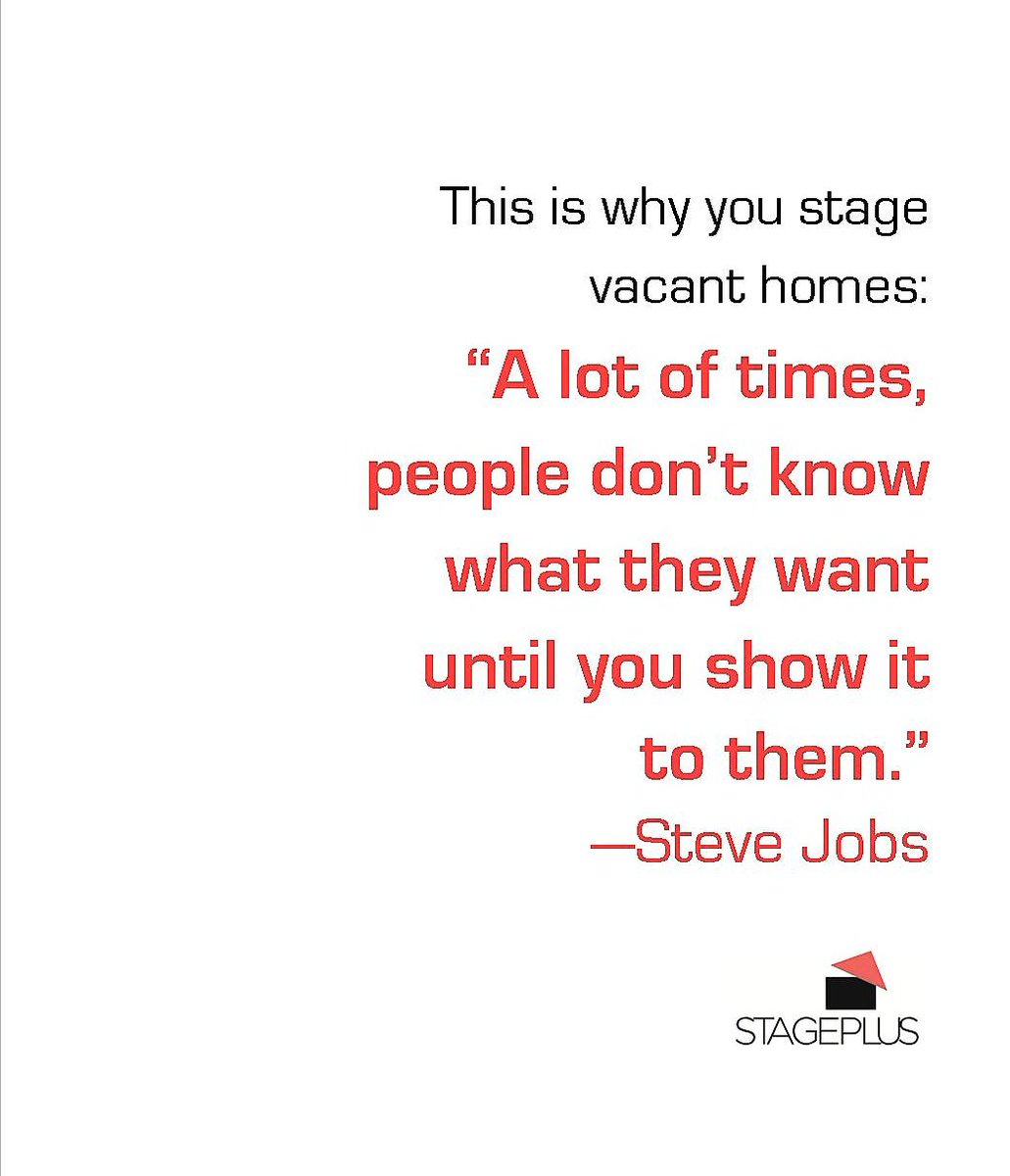 HomeStagingCle's tweet photo. Yes 👏🏻👏🏻👏🏻 #homestaging #quote #stevejobs #imaginehomecle https://t.co/m6rI8Sffrf