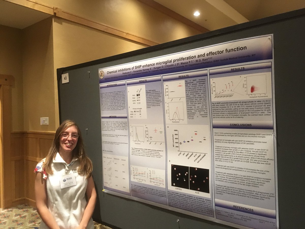 KerrShip's tweet photo. Her first presentation at a scientific meeting @FASEBorg @CureAlzheimers @MostlyMicroglia #INPP5D #INPPL1 https://t.co/pAR9sAX6YN