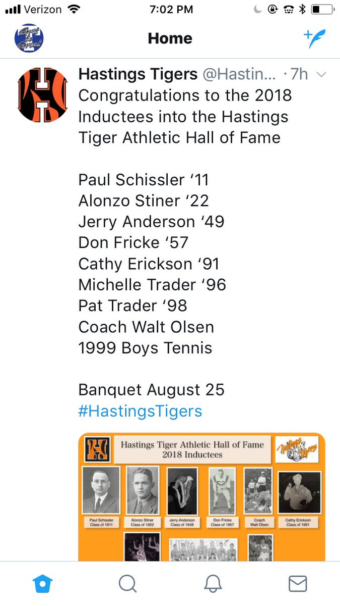 papiojeff's tweet photo. Our very own Coach Olsen is being inducted into the Hastings Hall of Fame.  Very deserving honor for a great coach. #TitanPower https://t.co/cejCdKEnGQ