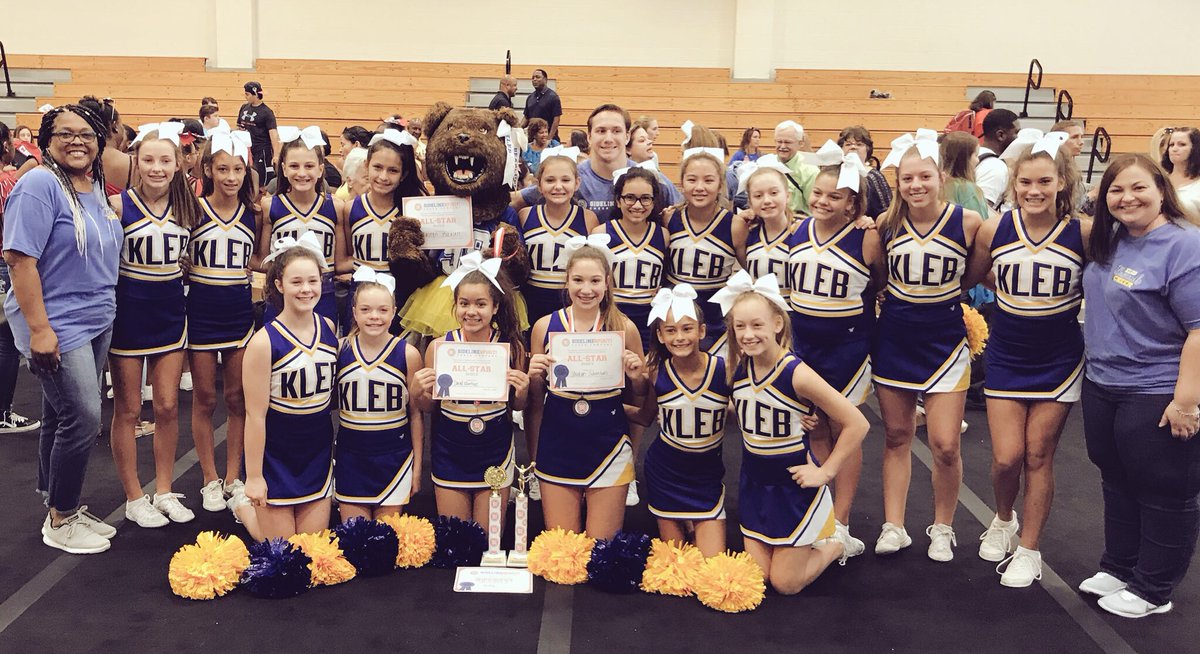 KlebCheer's tweet photo. @KlebKISD cheer brought home Camp Jump Champs & Camp Spirit Champs from camp! We’re also proud of our 3 All Stars who tried out and earned this prestigious honor! We’re ready to bring the spirit back to Kleb!
#Klebcheer
#sidelinespirit
#WeveGotSpiritHowBoutYou https://t.co/JG76vCqvvJ